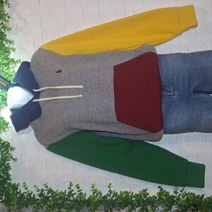 NWT Polo Ralph Lauren Colorblock Fleece Hoodie